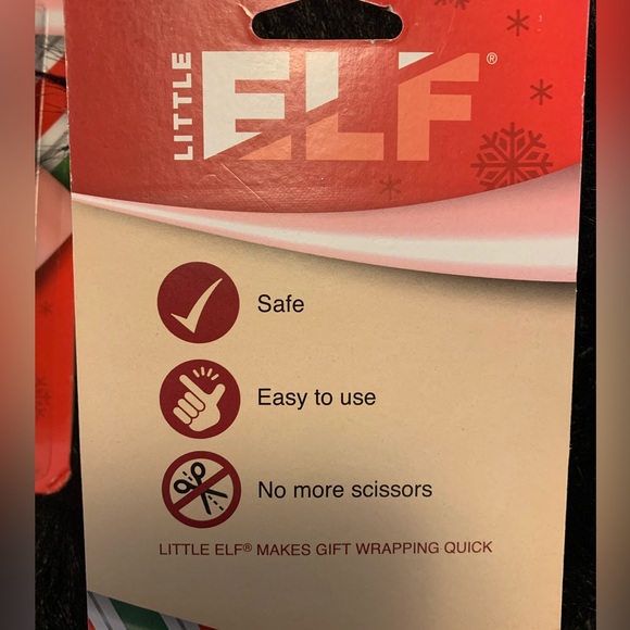 2 PACK LITTLE ELF GIFT WRAP CUTTERS - Picture 2 of 2